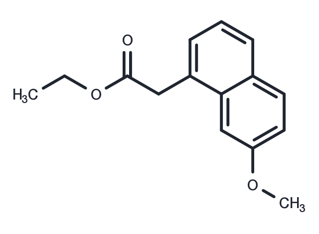 7-Methoxy-1-naphthaleneacetic acid ethyl ester Chemical Structure