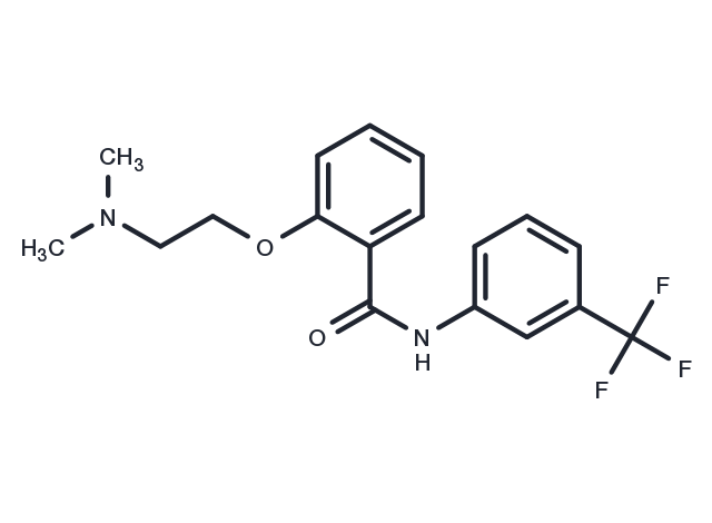 Benzamide, 2-(2-(dimethylamino)ethoxy)-N-(3-(trifluoromethyl)phenyl)- Chemical Structure