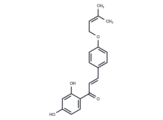 2',4'-Dihydroxy-4-prenyloxychalcone Chemical Structure