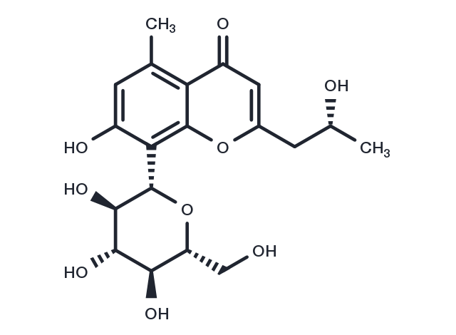 8-C-Glucosyl-(R)-aloesol Chemical Structure