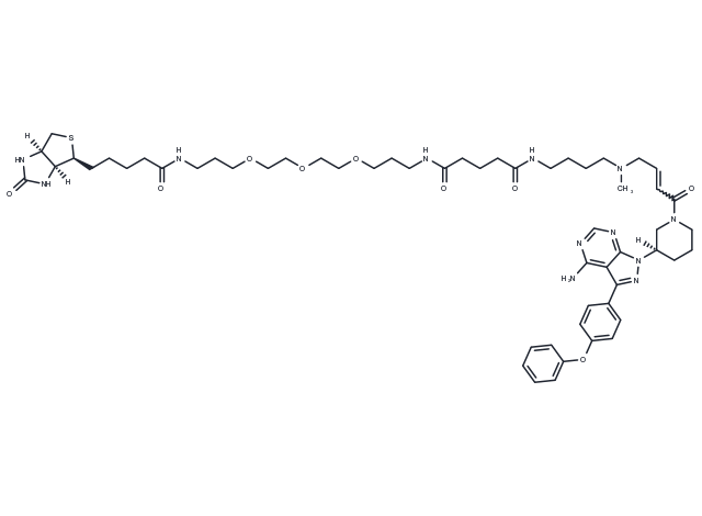 Ibrutinib-biotin Chemical Structure