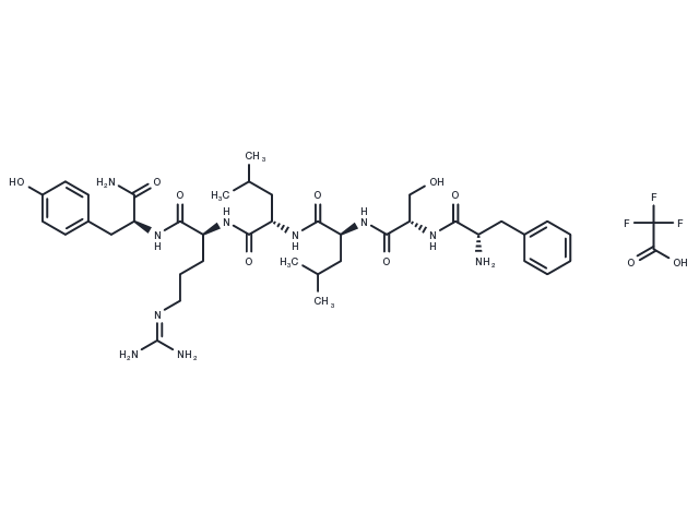 TargetMol Chemical Structure FSLLRY-NH2 TFA(245329-02-6 free base)