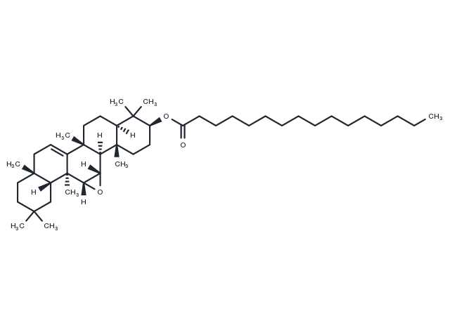 TargetMol Chemical Structure 11alpha,12alpha-Oxidotaraxerol palmitate