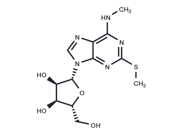 N6-Methyl-2-methylthioadenosine Chemical Structure