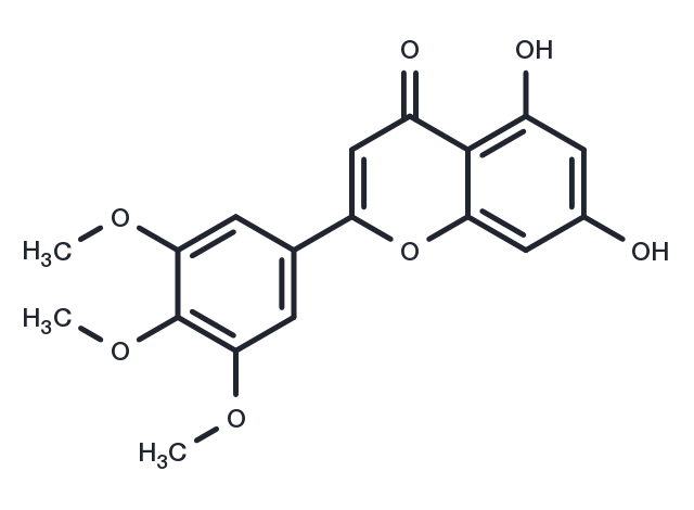 TargetMol Chemical Structure 5,7-Dihydroxy-3',4',5'-trimethoxyflavone