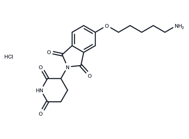 Thalidomide-5-O-C5-NH2 hydrochloride Chemical Structure