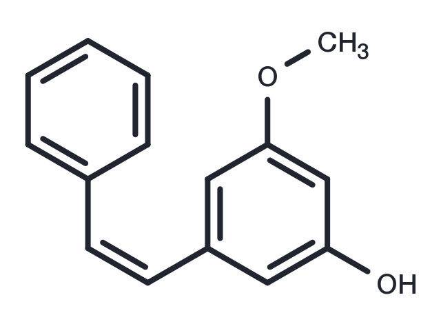 (Z)-3-Hydroxy-5-methoxystilbene Chemical Structure