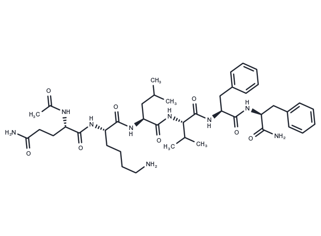 Acetly-β Amyloid(15-20), Amide Chemical Structure