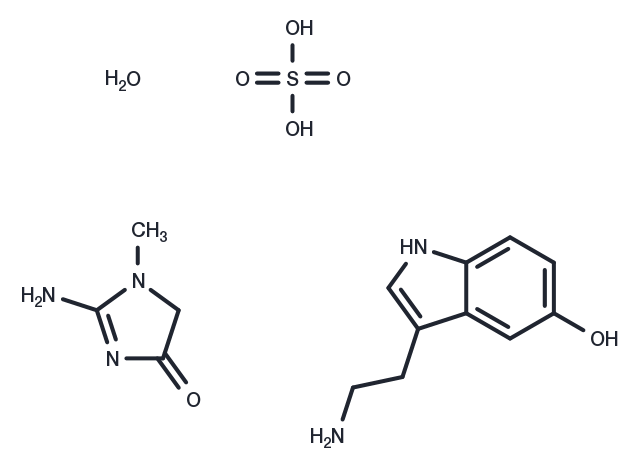 5-Hydroxytryptamine creatinine sulfate monohydrate Chemical Structure