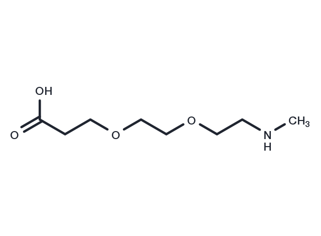 Methylamino-PEG2-acid Chemical Structure