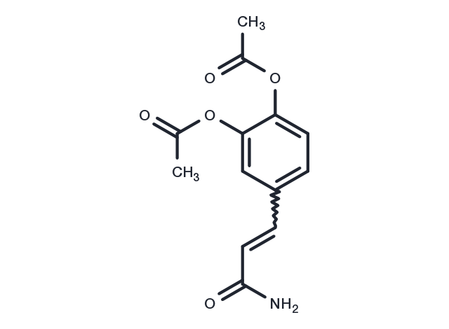 TargetMol Chemical Structure 3,4-Diacetoxycinnamamide