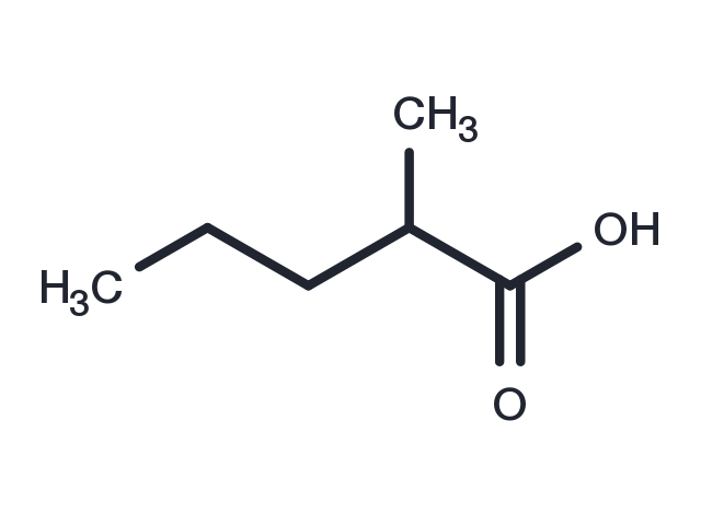 2-METHYLVALERIC ACID Chemical Structure