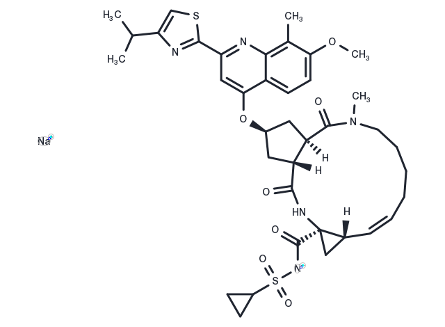 Simeprevir sodium Chemical Structure