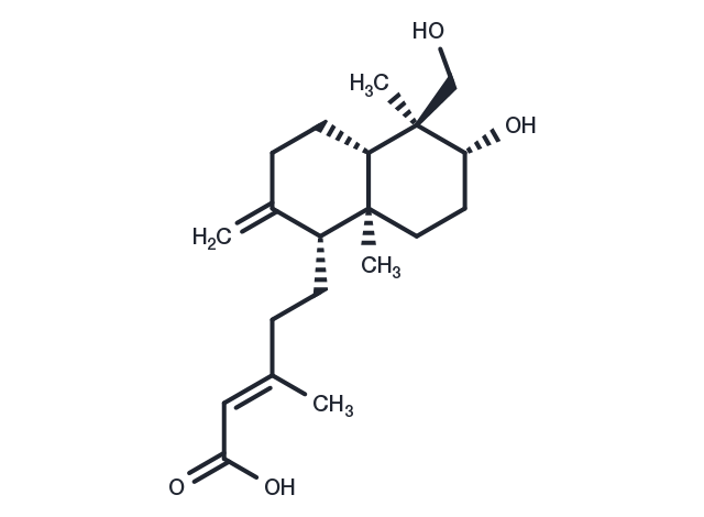 TargetMol Chemical Structure ent-3beta,18-Dihydroxylabda-8(17),13E-dien-15-oic acid