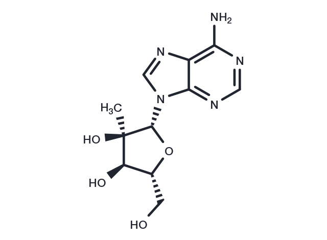2'-C-Methyladenosine Chemical Structure