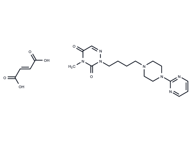 Eptapirone fumarate Chemical Structure