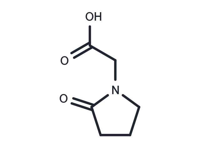 2-Oxo-1-pyrrolidineacetic acid Chemical Structure