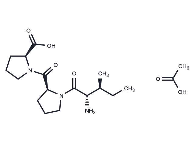 TargetMol Chemical Structure H-Ile-Pro-Pro-OH acetate
