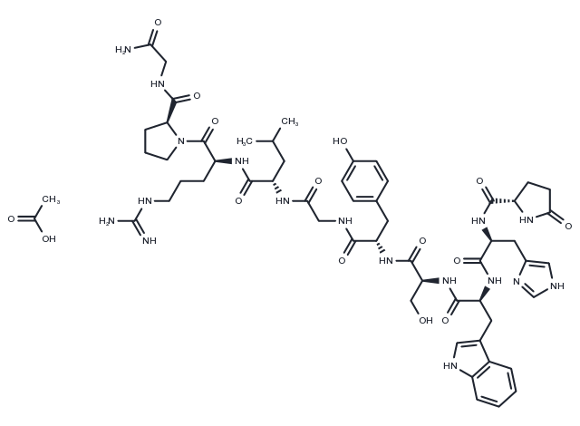 GnRH-I acetate Chemical Structure