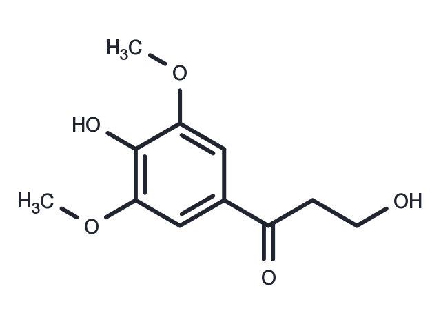 TargetMol Chemical Structure 3,4'-Dihydroxy-3',5'-dimethoxypropiophenone