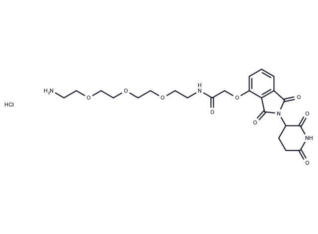 TargetMol Chemical Structure Thalidomide-O-amido-PEG3-C2-NH2 hydrochloride