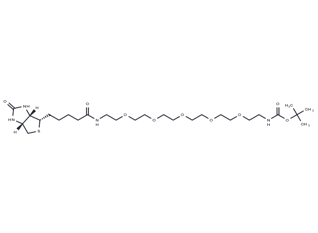 TargetMol Chemical Structure Biotin-PEG5-NH-Boc