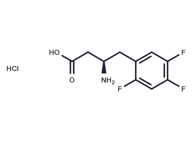(R)-3-Amino-4-(2,4,5-trifluorophenyl)butanoic acid hydrochloride Chemical Structure