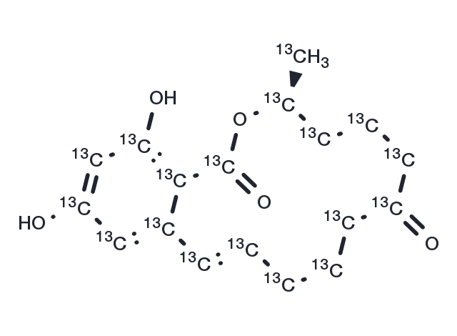 Zearalenone-13C18 Chemical Structure