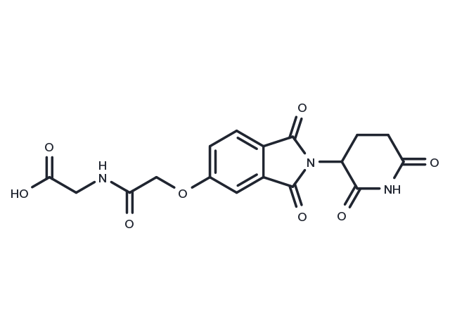 Thalidomide-O-CH2CONH-CH2COOH Chemical Structure