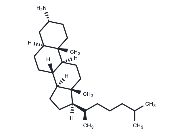 3α-Aminocholestane Chemical Structure