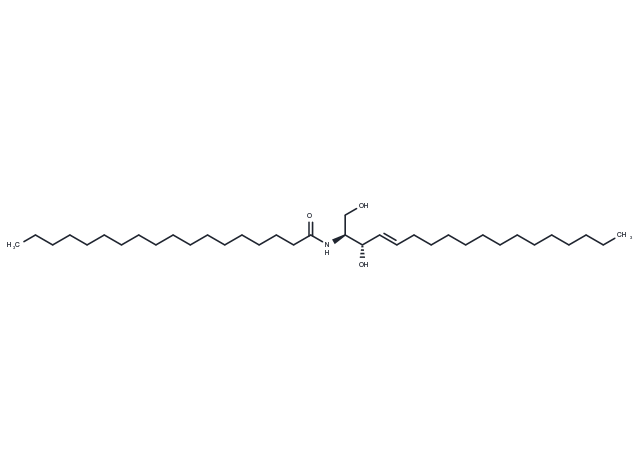 C18 L-threo Ceramide (d18:1/18:0) Chemical Structure