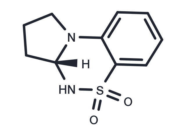 TargetMol Chemical Structure 1H-Pyrrolo[2,1-c][1,2,4]benzothiadiazine, 2,3,3a,4-tetrahydro-, 5,5-dioxide, (3aR)-