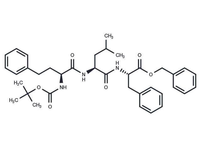 (6S,9S,12S)-Benzyl 12-benzyl-9-isobutyl-2,2-dimethyl-4,7,10-trioxo-6-phenethyl-3-oxa-5,8,11-triazatridecan-13-oate Chemical Structure