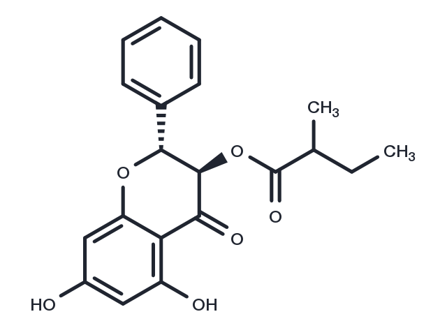 TargetMol Chemical Structure Pinobanksin 3-(2-methyl)butyrate