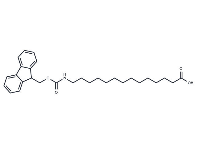 14-(Fmoc-amino)-tetradecanoic acid Chemical Structure