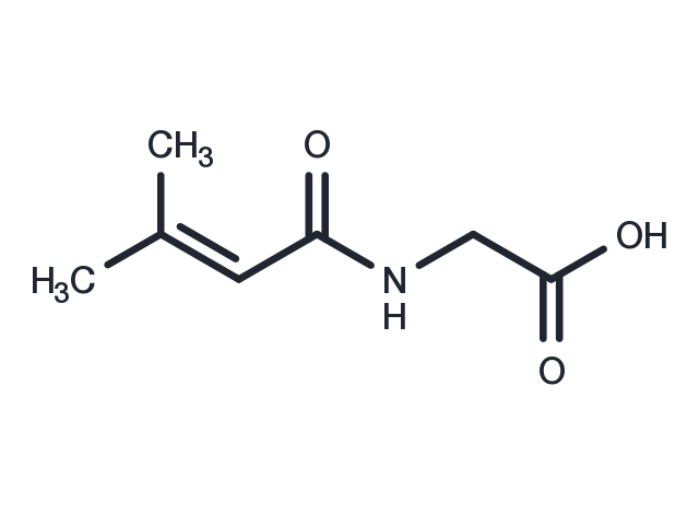 3-Methylcrotonylglycine Chemical Structure