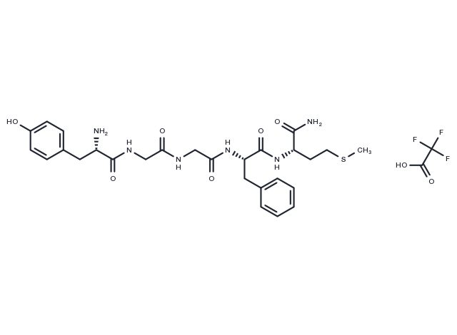 TargetMol Chemical Structure [Met5]-Enkephalin, amide TFA