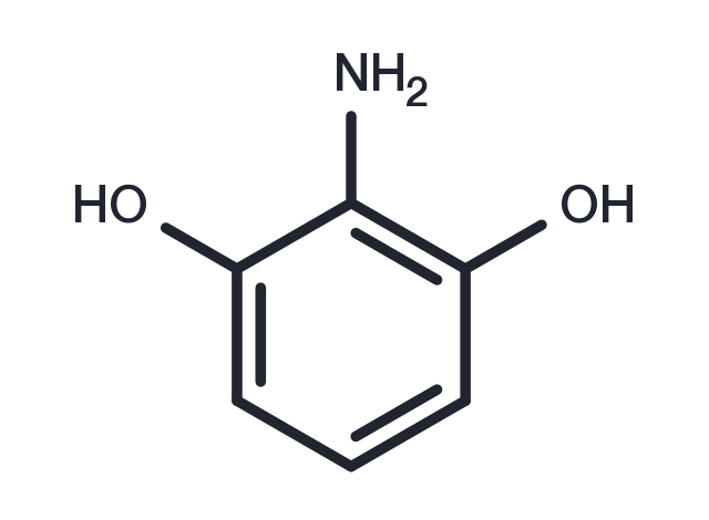 2-Amino-1,3-benzenediol;   2-Aminoresorcinol Chemical Structure