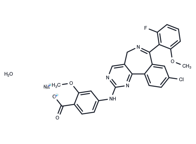 Alisertib sodium hydrate Chemical Structure