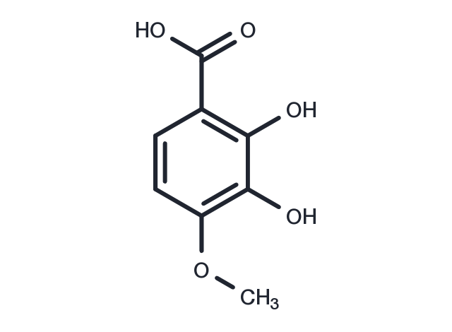 2,3-Dihydroxy-4-methoxybenzoic acid Chemical Structure