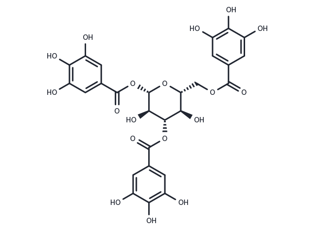 TargetMol Chemical Structure 1,3,6-Tri-O-galloyl-beta-D-glucose
