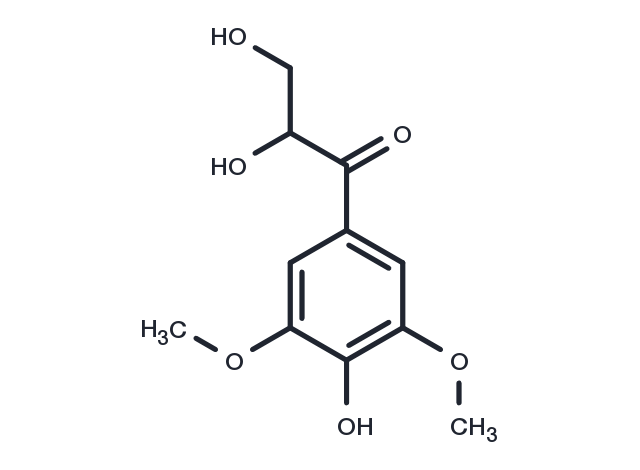 TargetMol Chemical Structure 2,3,4'-Trihydroxy-3',5'-dimethoxypropiophenone