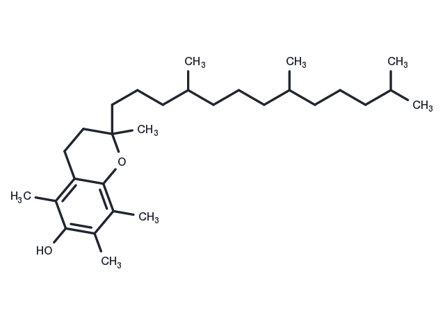 DL-alpha-Tocopherol Chemical Structure