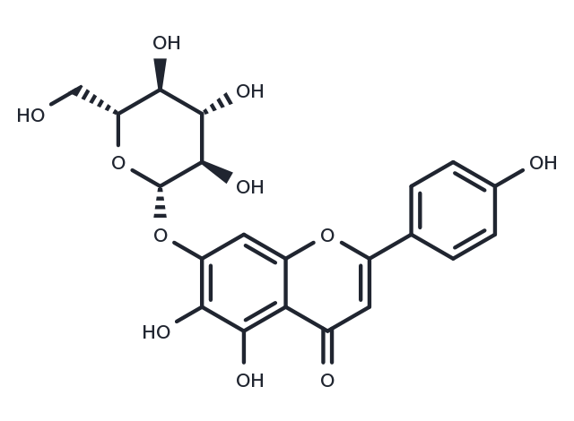 TargetMol Chemical Structure Scutellarein-7-O-glucoside
