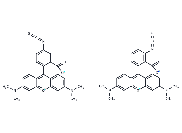 TargetMol Chemical Structure 5(6)-TRITC [Tetramethylrhodamine-5-(and-6)-isothiocyanate] *Mixed isomers*