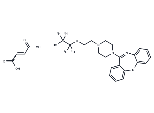 Quetiapine-d4 fumarate Chemical Structure