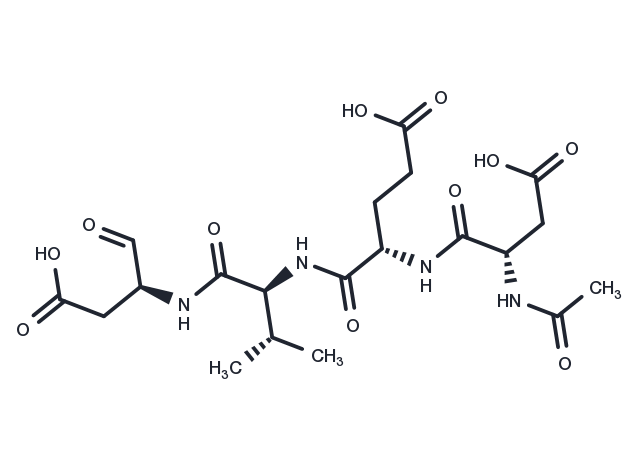 Ac-DEVD-CHO Chemical Structure