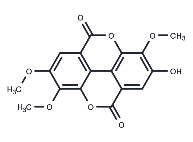 2,3,8-Tri-O-methylellagic acid Chemical Structure