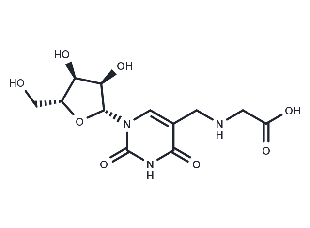 Uridine-5-methylamino   acetic acid Chemical Structure