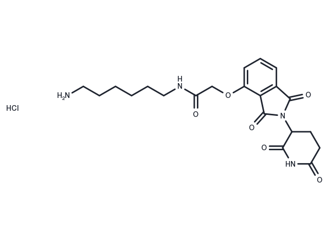 TargetMol Chemical Structure Thalidomide-O-amido-C6-NH2 hydrochloride